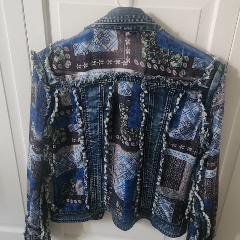 Adore Embellished Denim Jacket - Statement Piece! - Picture 2 of 4